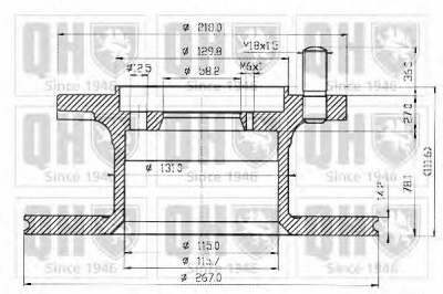 QUINTON HAZELL bdc3194 -  Тормозной диск